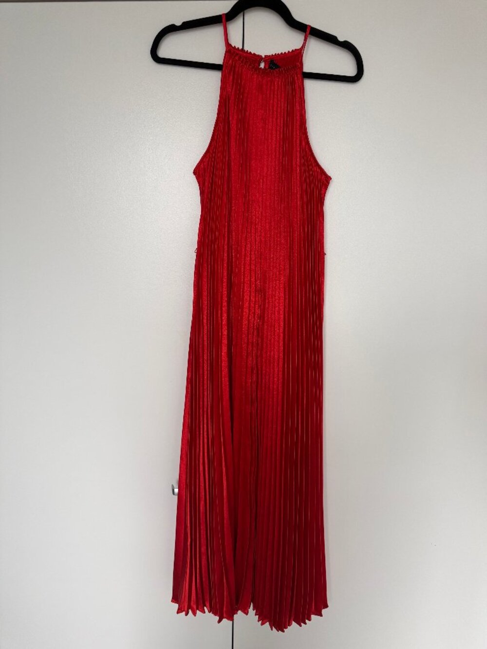 Ted Baker Melike Pleated Red Maxi Dress Size 3 (US 8)